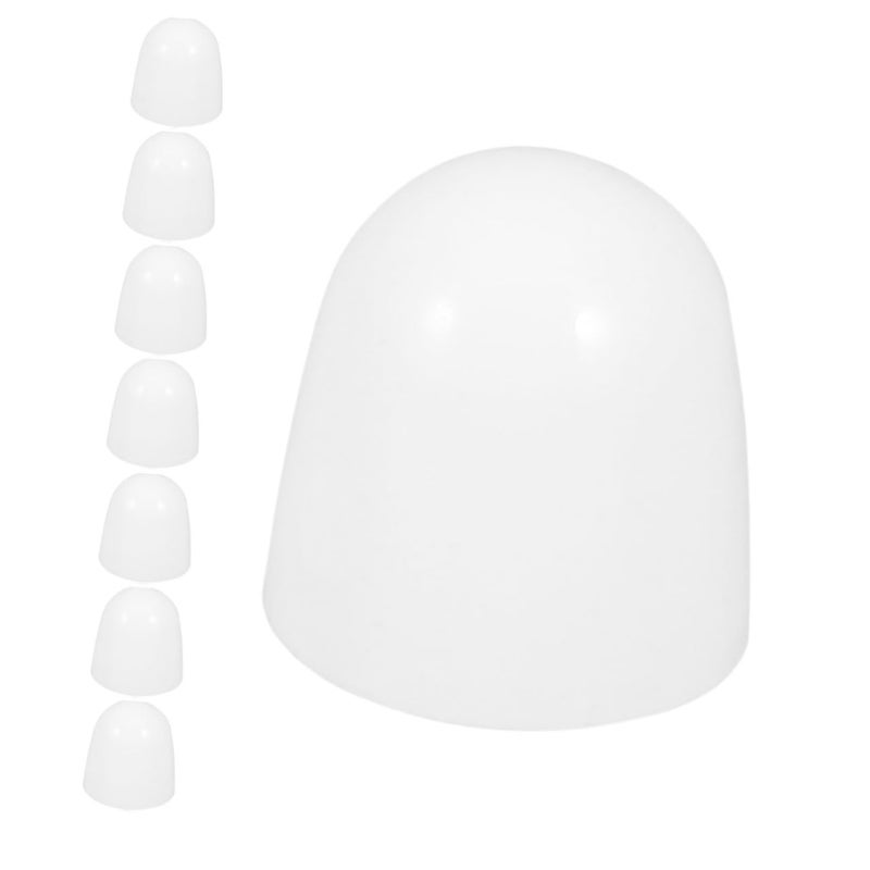 Veemoon 8 Pack White Toilet Bolt Caps Durable Plastic Screw Cover Protectors For Easy Installation - Image 1